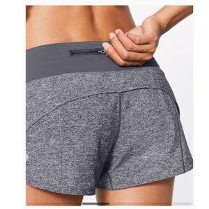 Lululemon Speed Up Short Heather Lux Dark Carbon 4